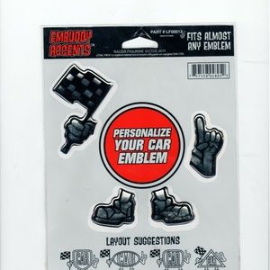 Pilot Automotive Racer Flag Embuddy Accents sticke